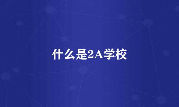 什么是2A学校