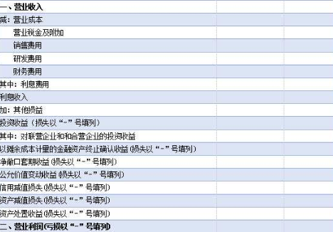 利润表的利润来自总额怎么算