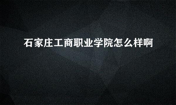 石家庄工商职业学院怎么样啊