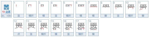 “嚣”的读音是什毛训么？