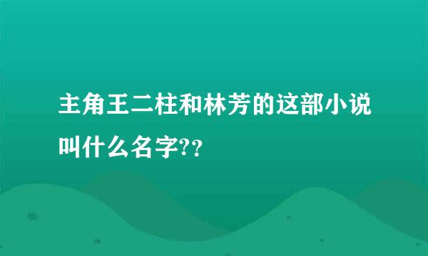 主角王二柱和林芳的这部小说叫什么名字?？