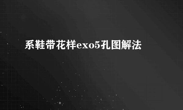 系鞋带花样exo5孔图解法