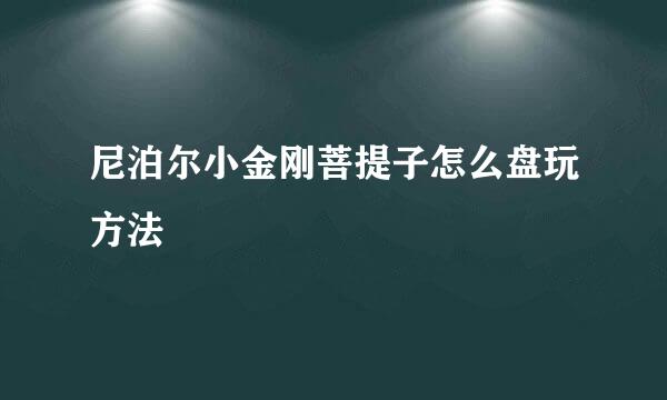 尼泊尔小金刚菩提子怎么盘玩方法