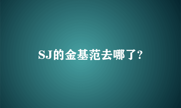 SJ的金基范去哪了?