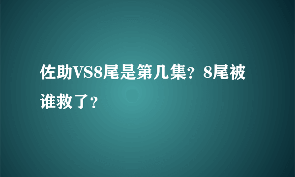 佐助VS8尾是第几集？8尾被谁救了？