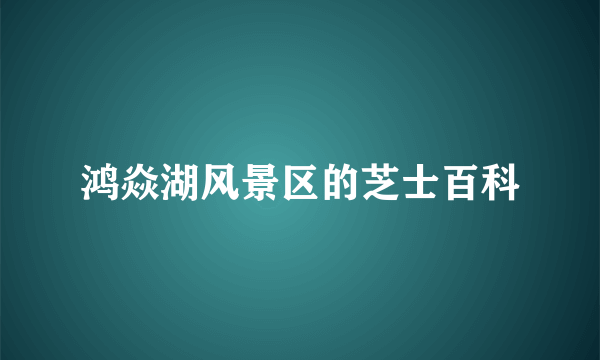 鸿焱湖风景区的芝士百科