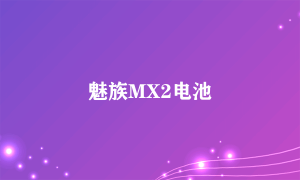 魅族MX2电池