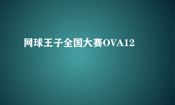 网球王子全国大赛OVA12