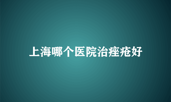 上海哪个医院治痤疮好