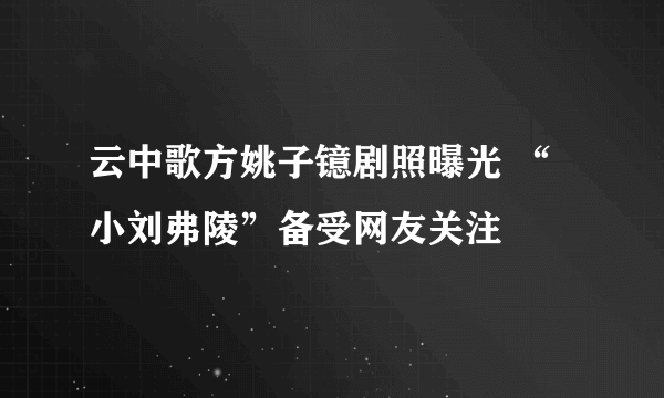 云中歌方姚子镱剧照曝光 “小刘弗陵”备受网友关注