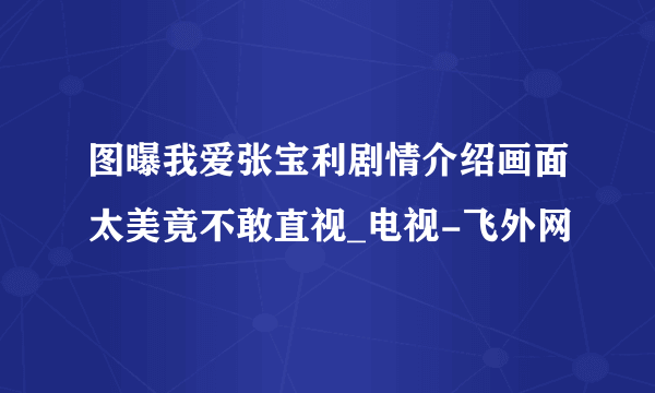 图曝我爱张宝利剧情介绍画面太美竟不敢直视_电视-飞外网