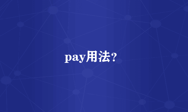 pay用法？