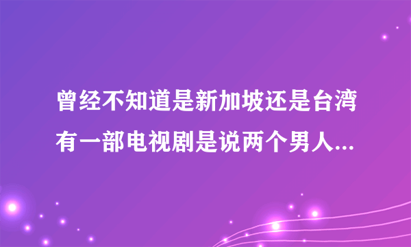 曾经不知道是新加坡还是台湾有一部电视剧是说两个男人和两个女人四角恋爱的错爱情感剧 请问叫什么名字