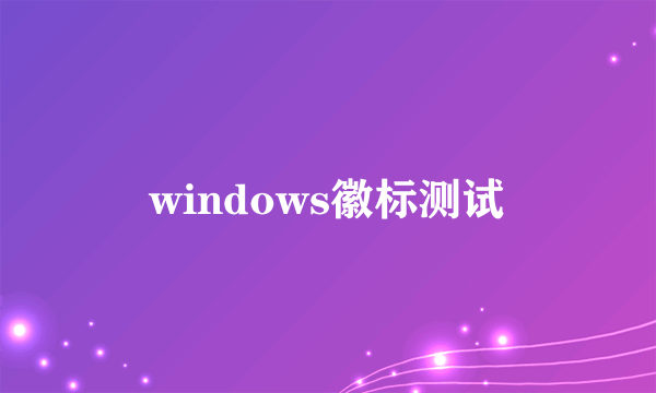 windows徽标测试