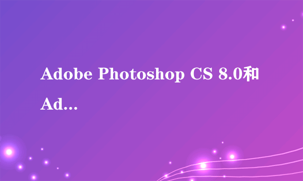 Adobe Photoshop CS 8.0和Adobe Photoshop CS2 9.0这两个软件有什么不同?