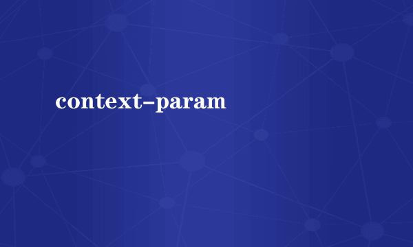 context-param