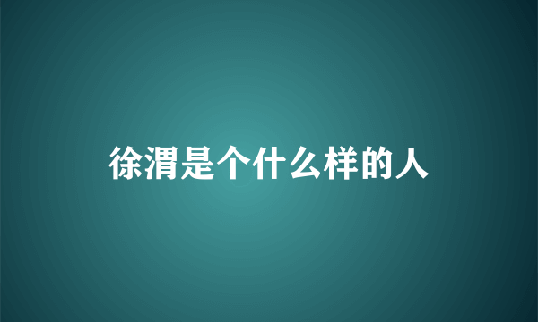 徐渭是个什么样的人