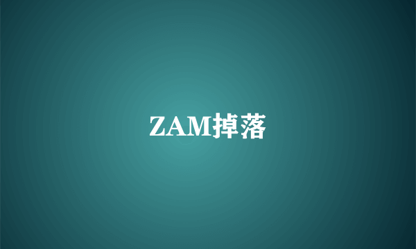 ZAM掉落