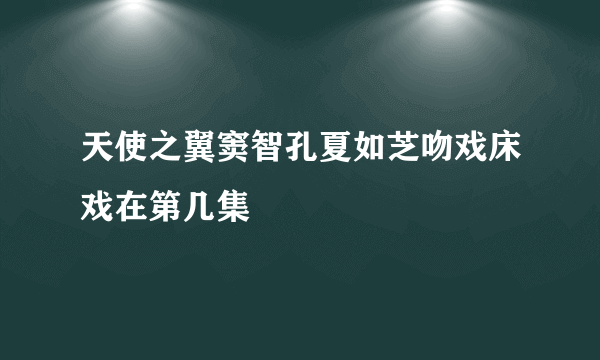 天使之翼窦智孔夏如芝吻戏床戏在第几集