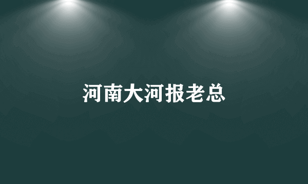 河南大河报老总