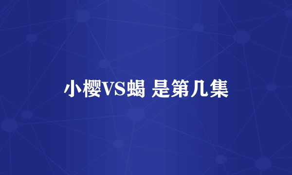 小樱VS蝎 是第几集