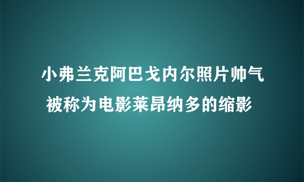 小弗兰克阿巴戈内尔照片帅气 被称为电影莱昂纳多的缩影