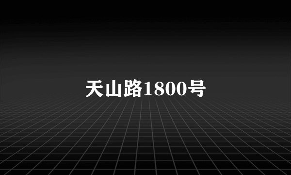 天山路1800号