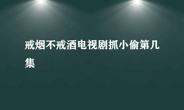 戒烟不戒酒电视剧抓小偷第几集