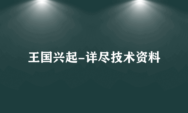 王国兴起-详尽技术资料