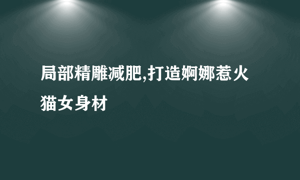 局部精雕减肥,打造婀娜惹火猫女身材