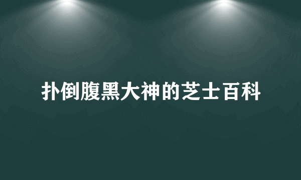 扑倒腹黑大神的芝士百科