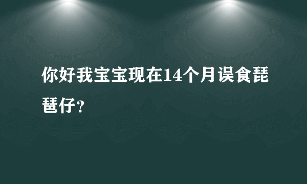 你好我宝宝现在14个月误食琵琶仔？