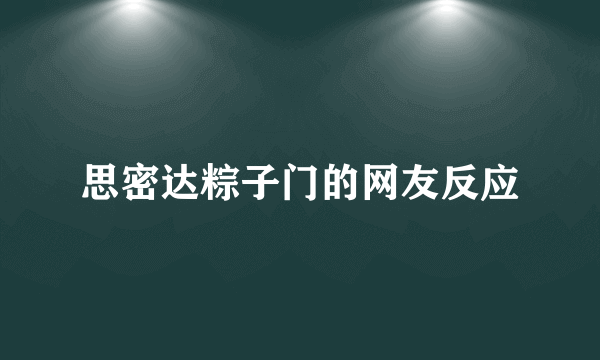 思密达粽子门的网友反应