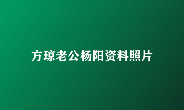 方琼老公杨阳资料照片